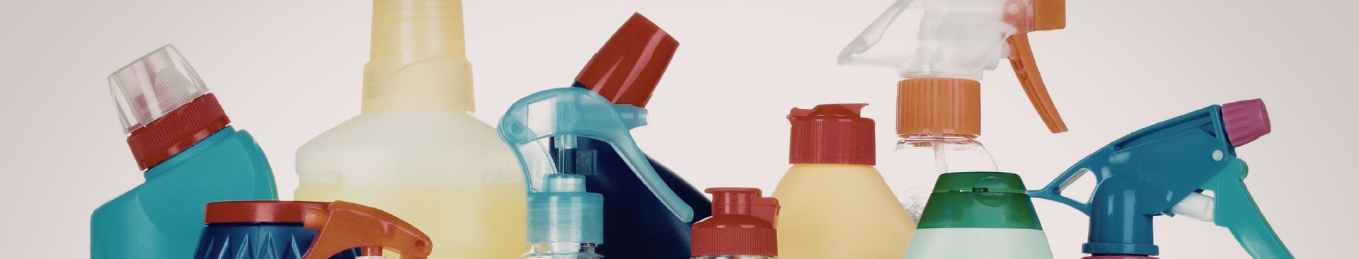 cleaning chemical bottles