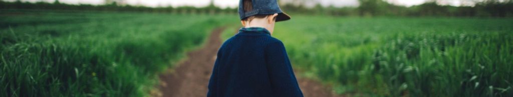 child on farm