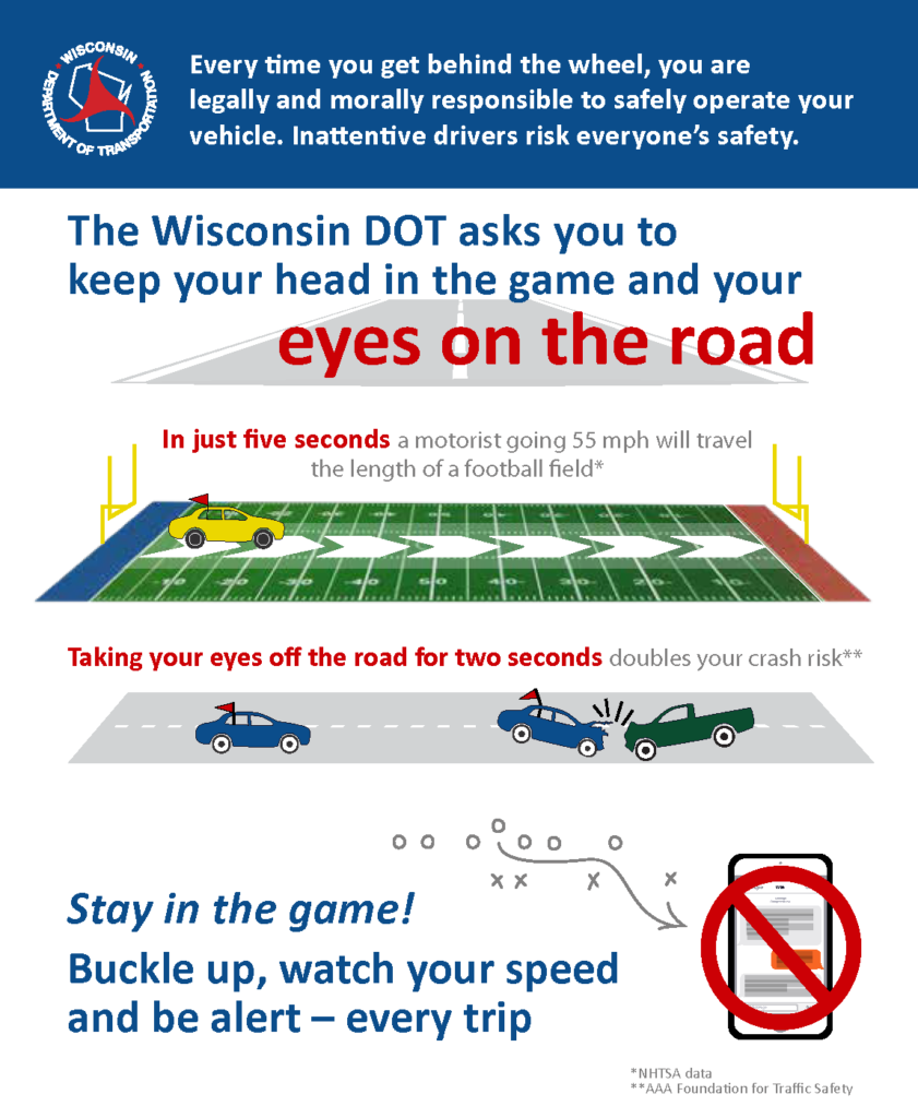keep eyes on the road