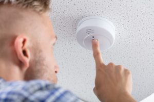 Smoke Detector On Ceiling