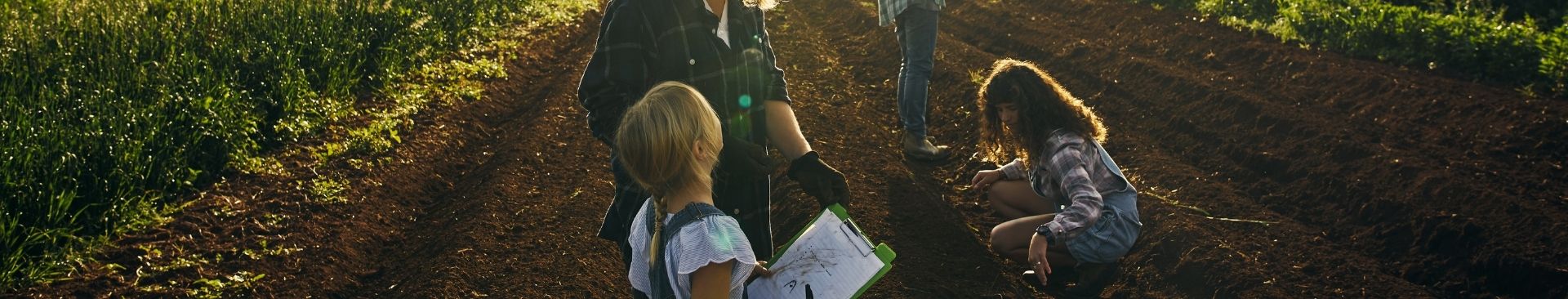 kids on a farm