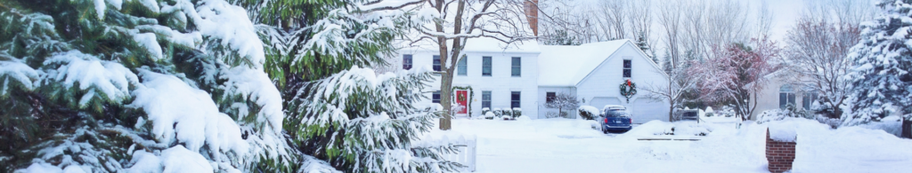 home in winter